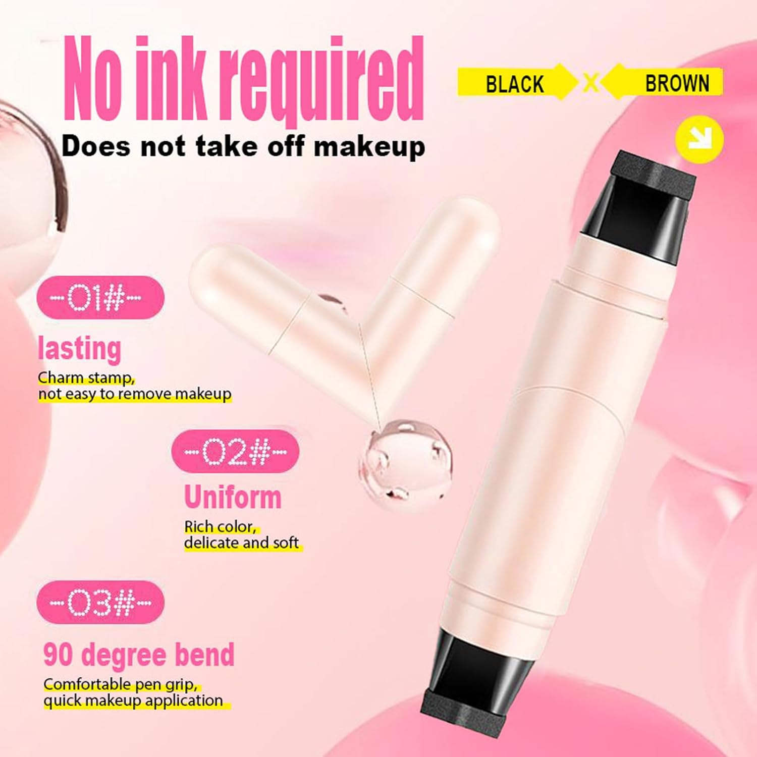 Eyeliner Stamp 2-în-1 – Linie Perfectă în Câteva Secunde, Fără Efort